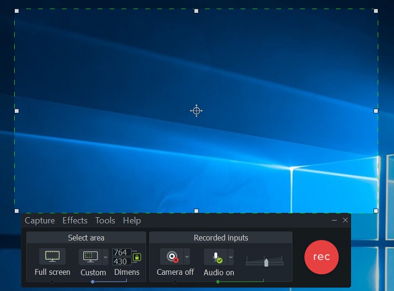 camtasia interface