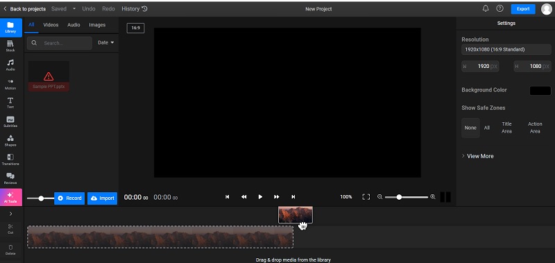 edit ppt using flixier