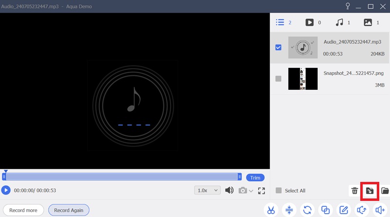 aqua demo preview window