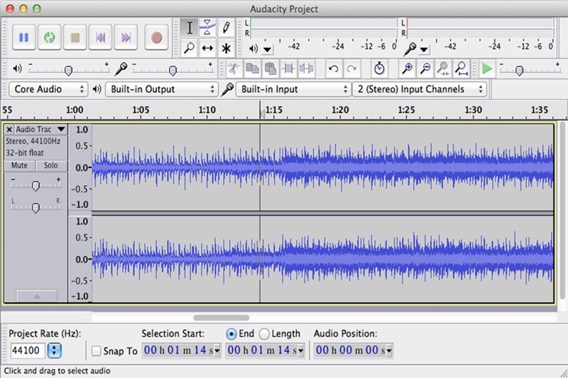 audacity interface