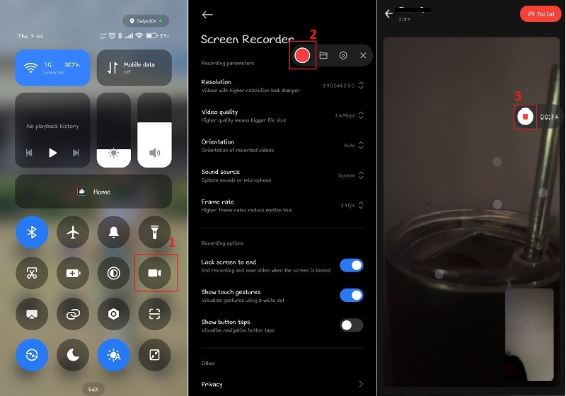 record on android
