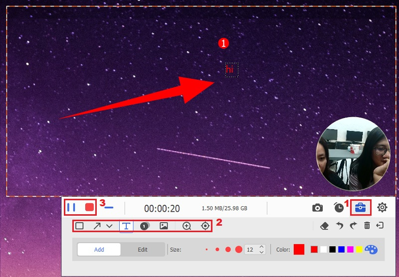 stop and save the recording