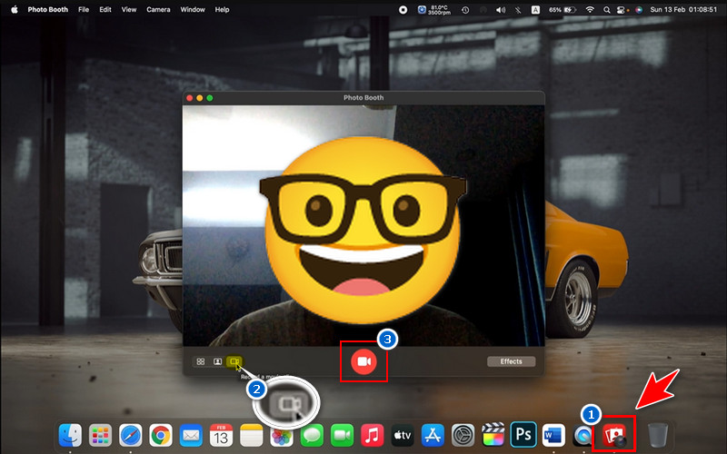 record yourself on mac using photo booth