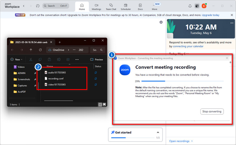 access the recorded meeting