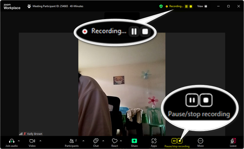 start to record the zoom meeting
