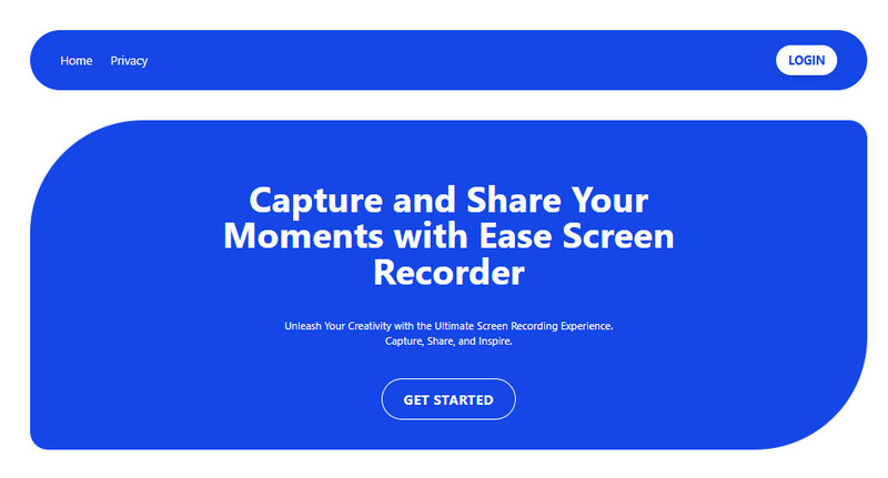 online screen recorder interface