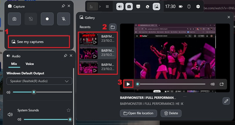 game recordings